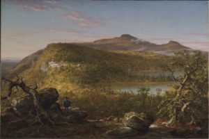 A View of the Two Lakes and Mountain House, Catskill Mountains, Morning (1844)